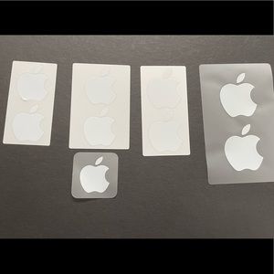 9 Apple Logo Stickers Decals - Brand New